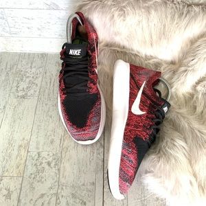 NIKE Free Run FlyKnit Pink/Black 10